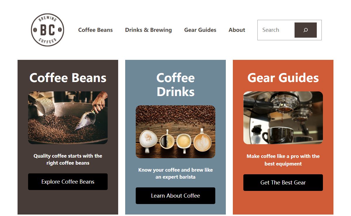 Brewing Coffees: Make Great Coffee At Home - Brewing Coffees