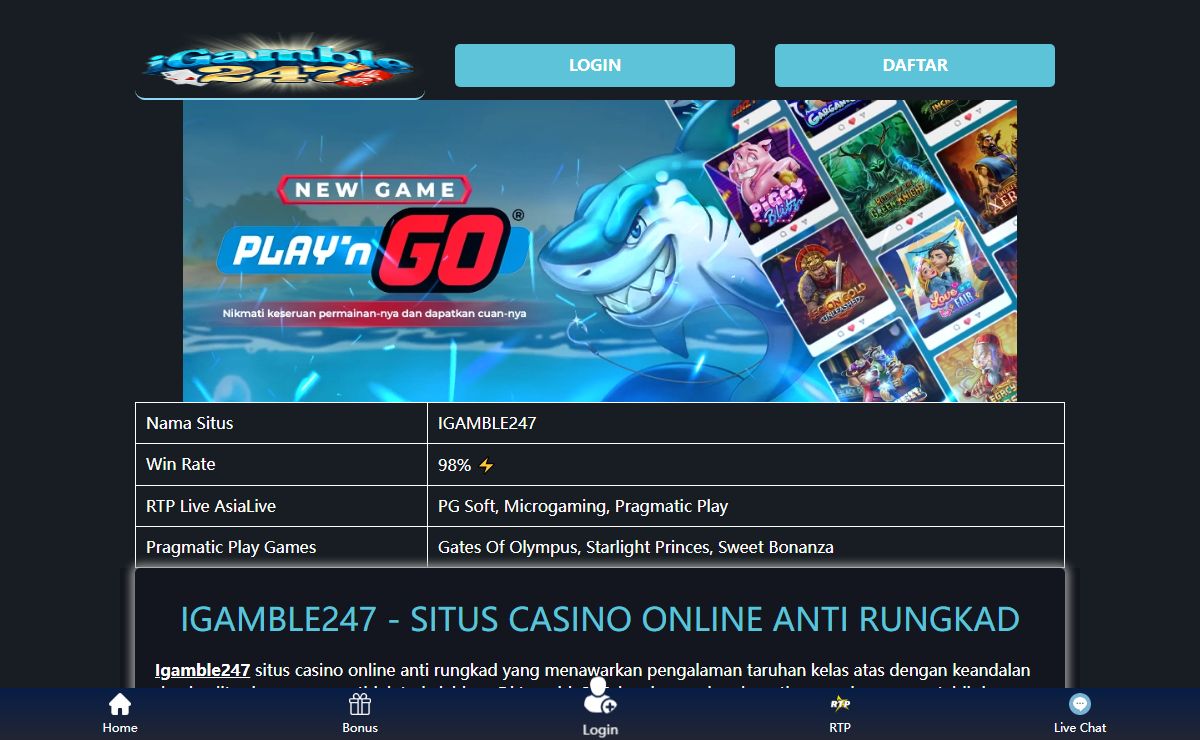 Igamble247 > Situs Casino Online Anti Rungkat - Link Igm247