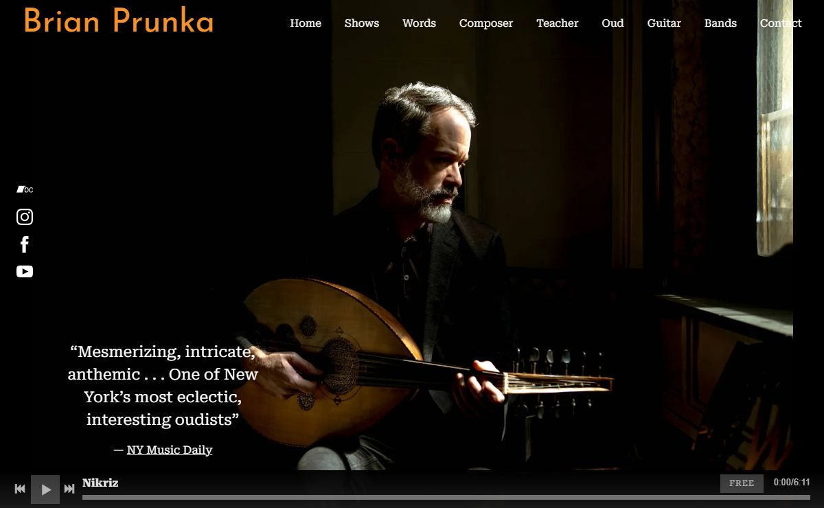 Brian Prunka | NYC Oud and Guitar
