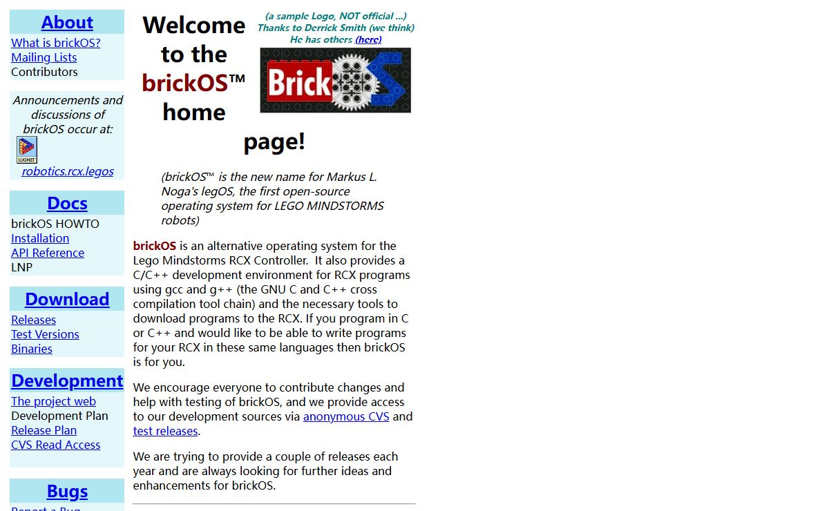 brickOS™ at SourceForge
