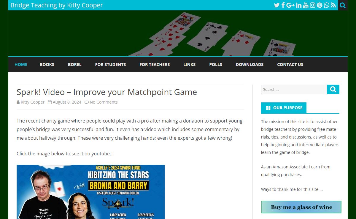 Bridge Teaching by Kitty Cooper