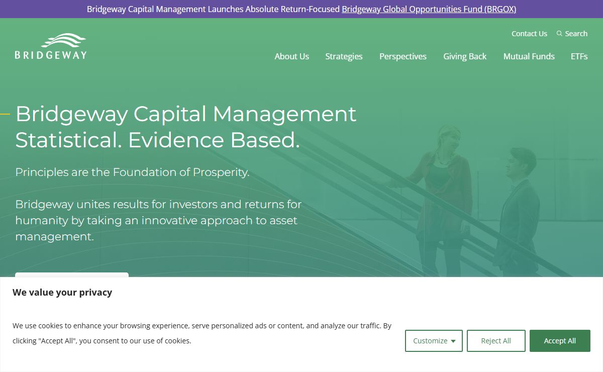 Statistical, Evidence Based Investing | Bridgeway Capital Management