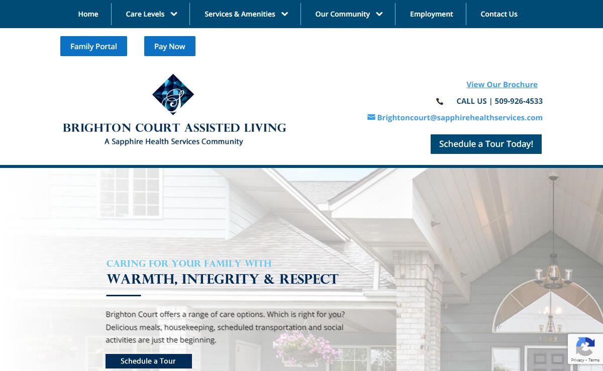 Senior Assisted Living & Memory Care Community Spokane, WA Brighton Court