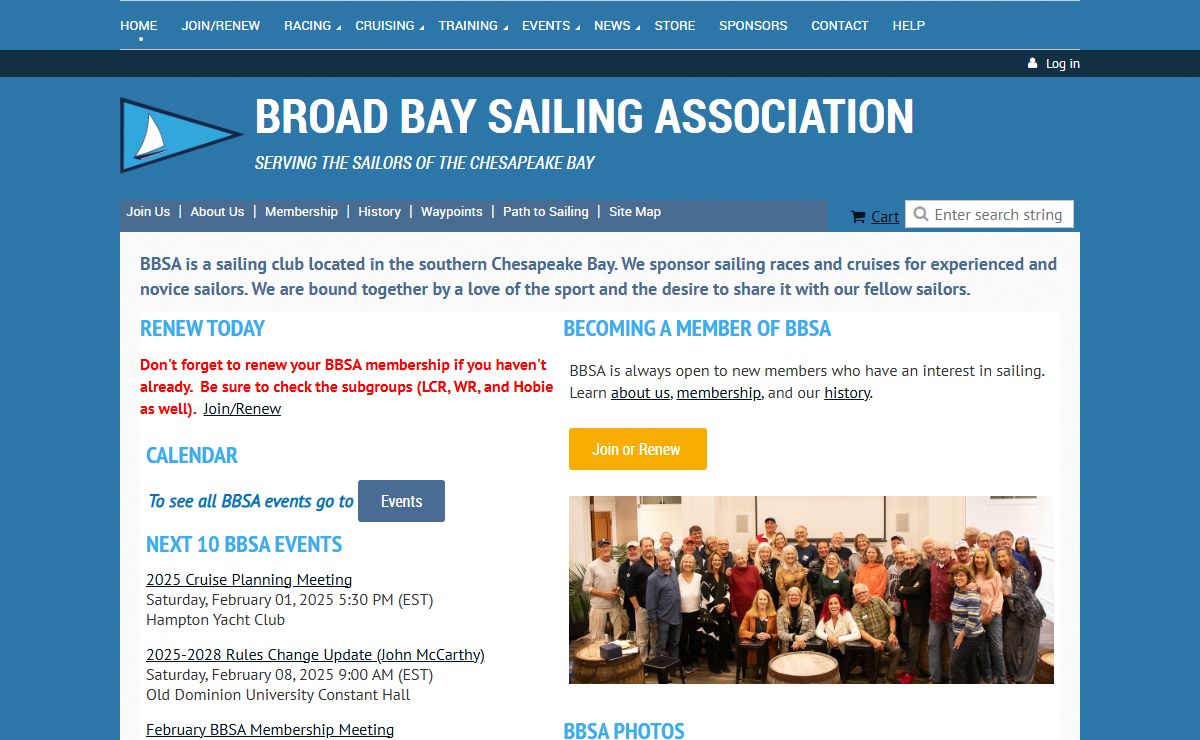 Broad Bay Sailing Association - Home