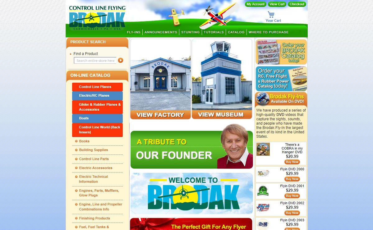 Brodak Manufacturing - Control Line Flying