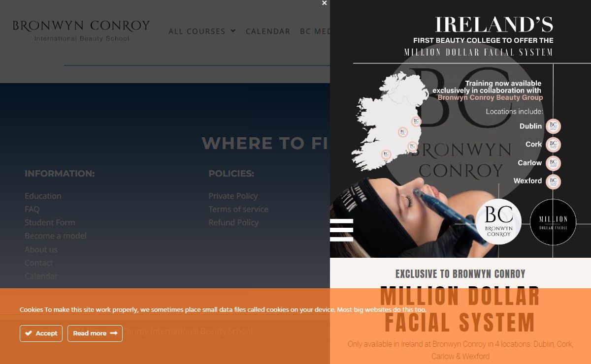 Home ⋆ Bronwyn Conroy Beauty School for Beauty Training Courses In Dublin