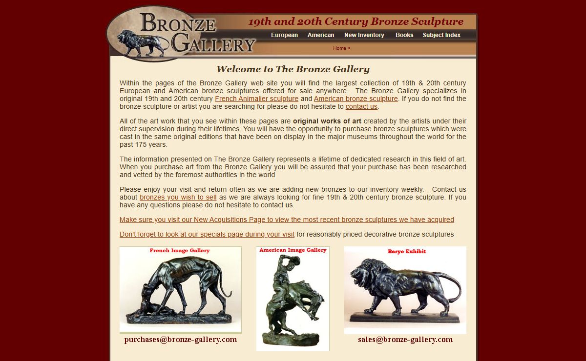 Bronze Gallery - Offering Bronze Sculpture from the 19th and 20th Century
