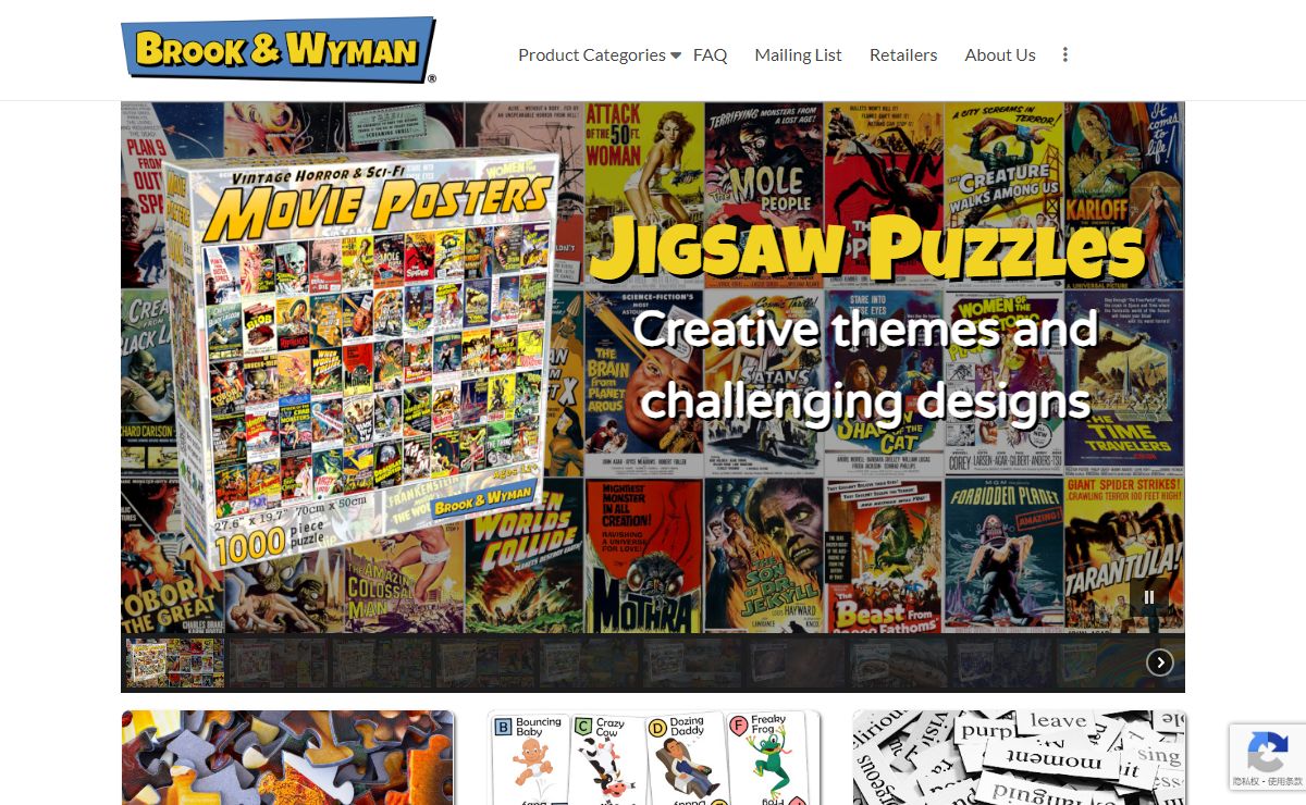 Word Magnets, Jigsaw Puzzles & Kids Playing Cards - Brook & Wyman