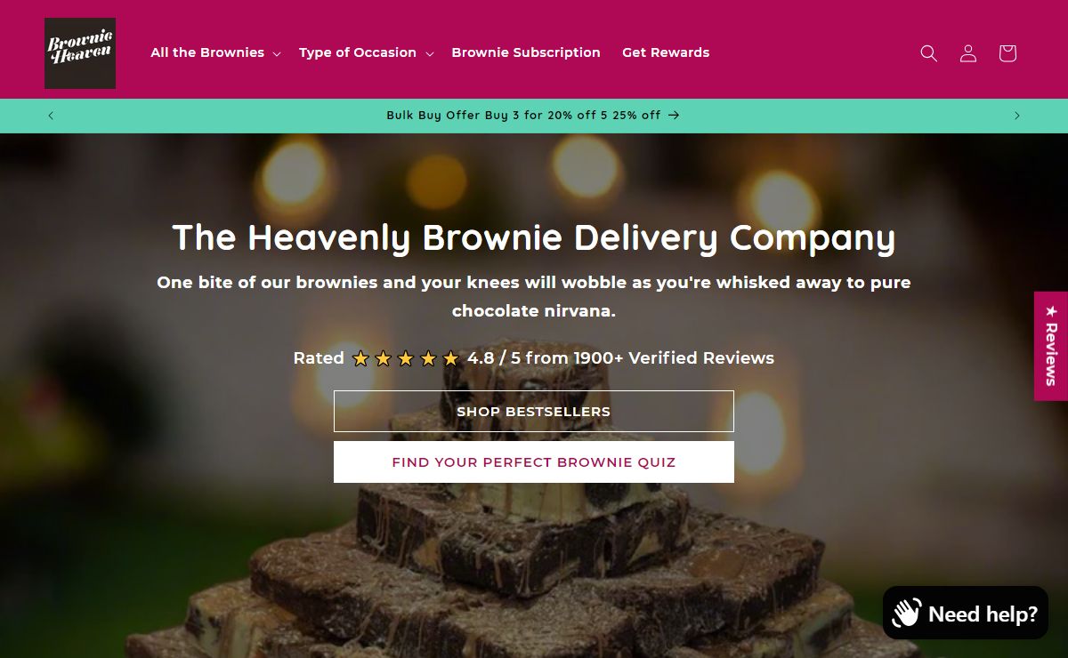 Brownie Delivery | Order Brownies By Post & Online - Brownie Heaven