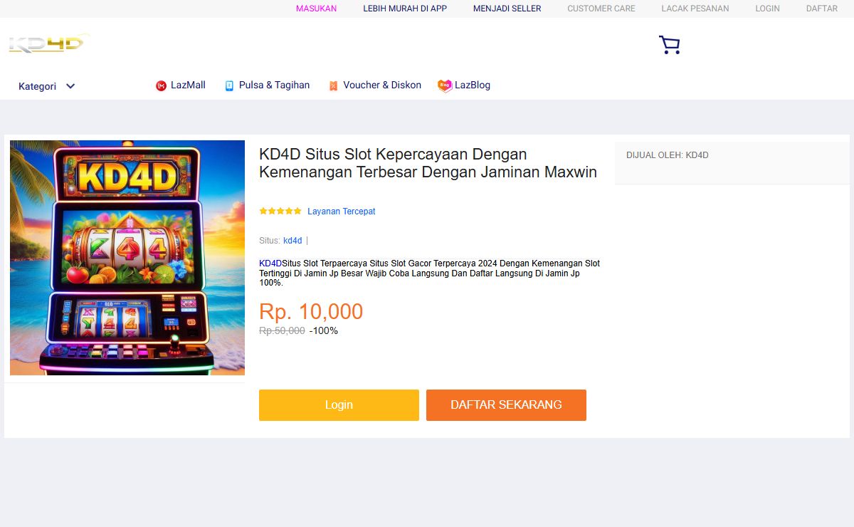 KD4D Situs Slot Kepercayaan Dengan Kemenangan Terbesar Dengan Jaminan Maxwin