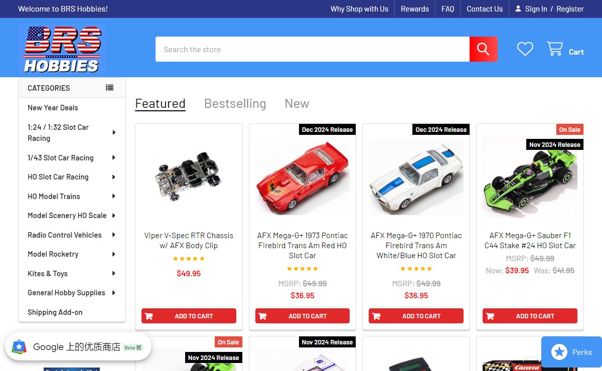 AFX Slot Cars for Sale, Slot Car Sets & HO Trains | BRS Hobbies