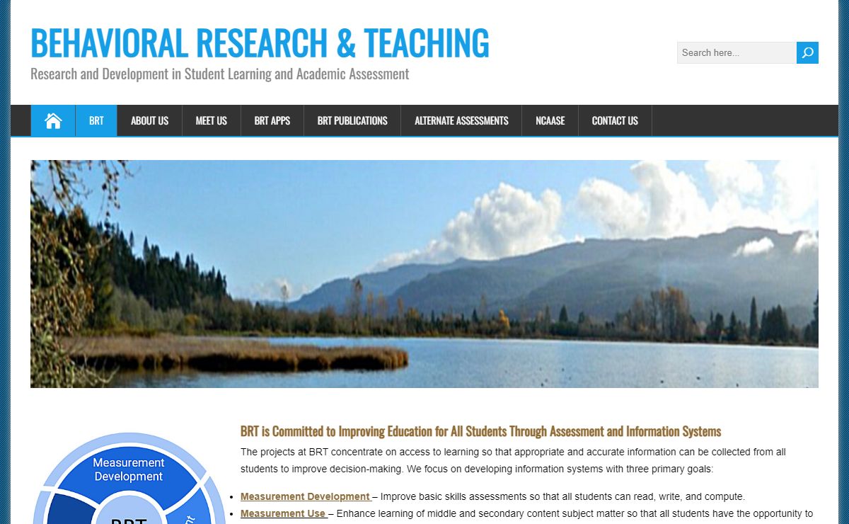 BEHAVIORAL RESEARCH & TEACHING – Research and Development in Student Learning and Academic Assessment