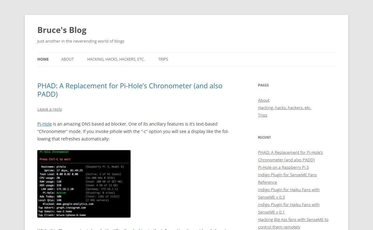 Bruce's Blog | Just another in the neverending world of blogs
