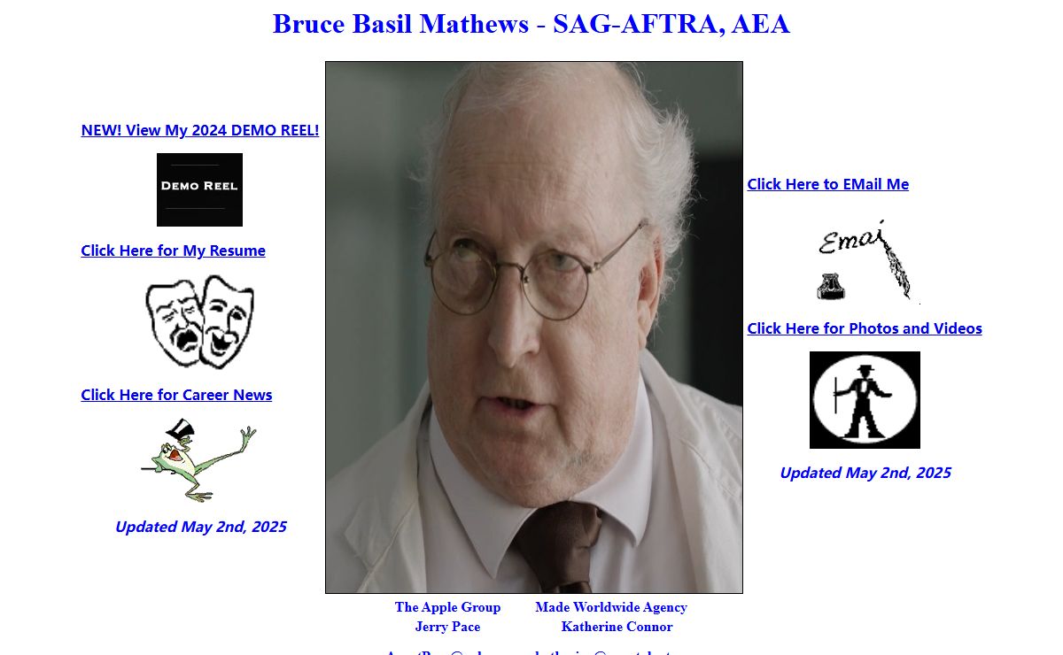 Bruce Basil Mathews - Actor
