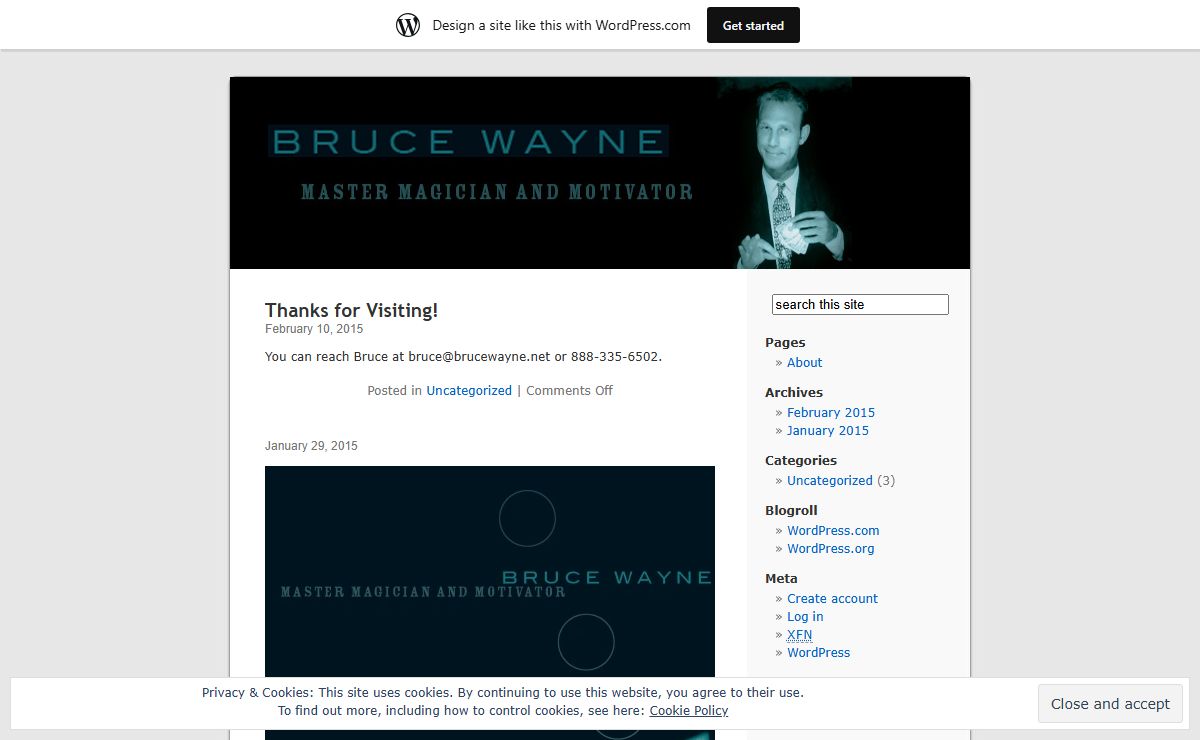 Bruce Wayne Magic Blog | Just another WordPress.com weblog