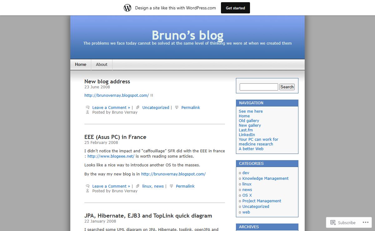 Bruno's blog | The problems we face today cannot be solved at the same level of thinking we were at when we created them