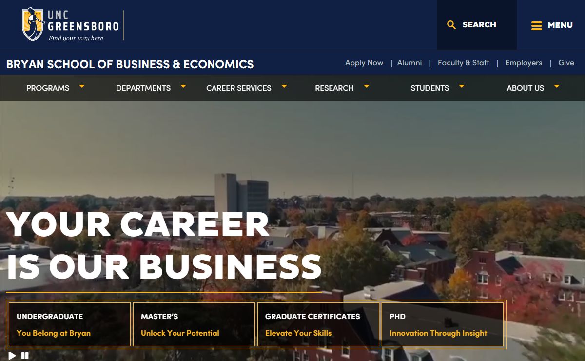 Welcome to the Bryan School - Bryan School of Business & Economics