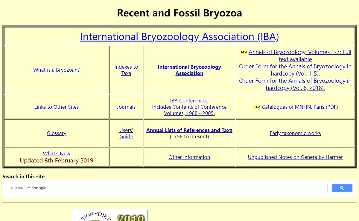The Bryozoa Home Page