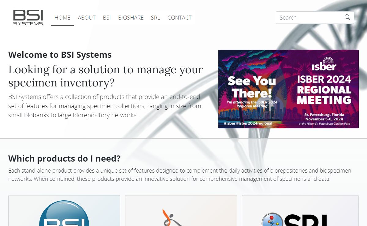 Biospecimen Inventory and Resource Management - BSI System