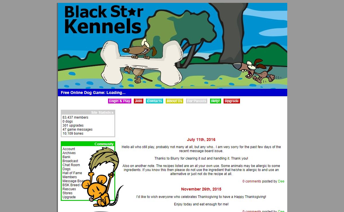 Black Star Kennels | Free Online Dog Game