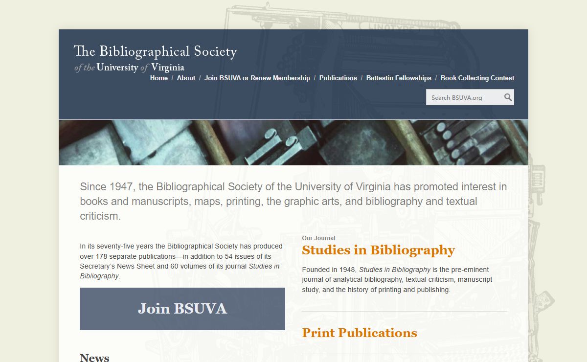 Home Page · Bibliographical Society