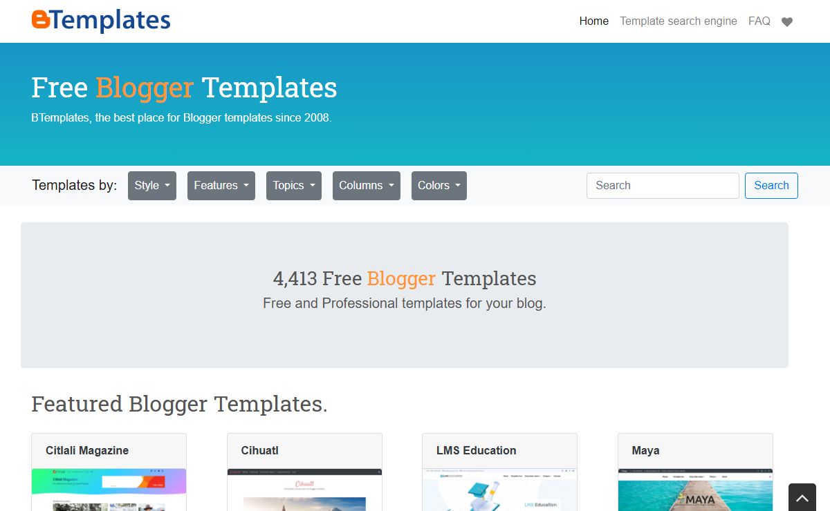 Blogger templates 2025 - BTemplates
