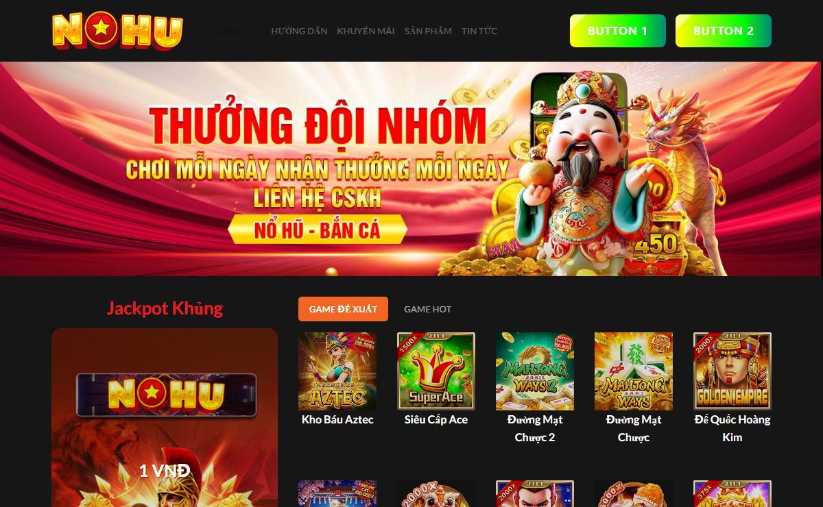 Nohu và Nohuwin: Trải nghiệm cá cược trực tuyến đỉnh cao