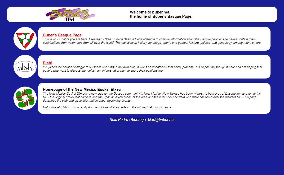 the Buber page