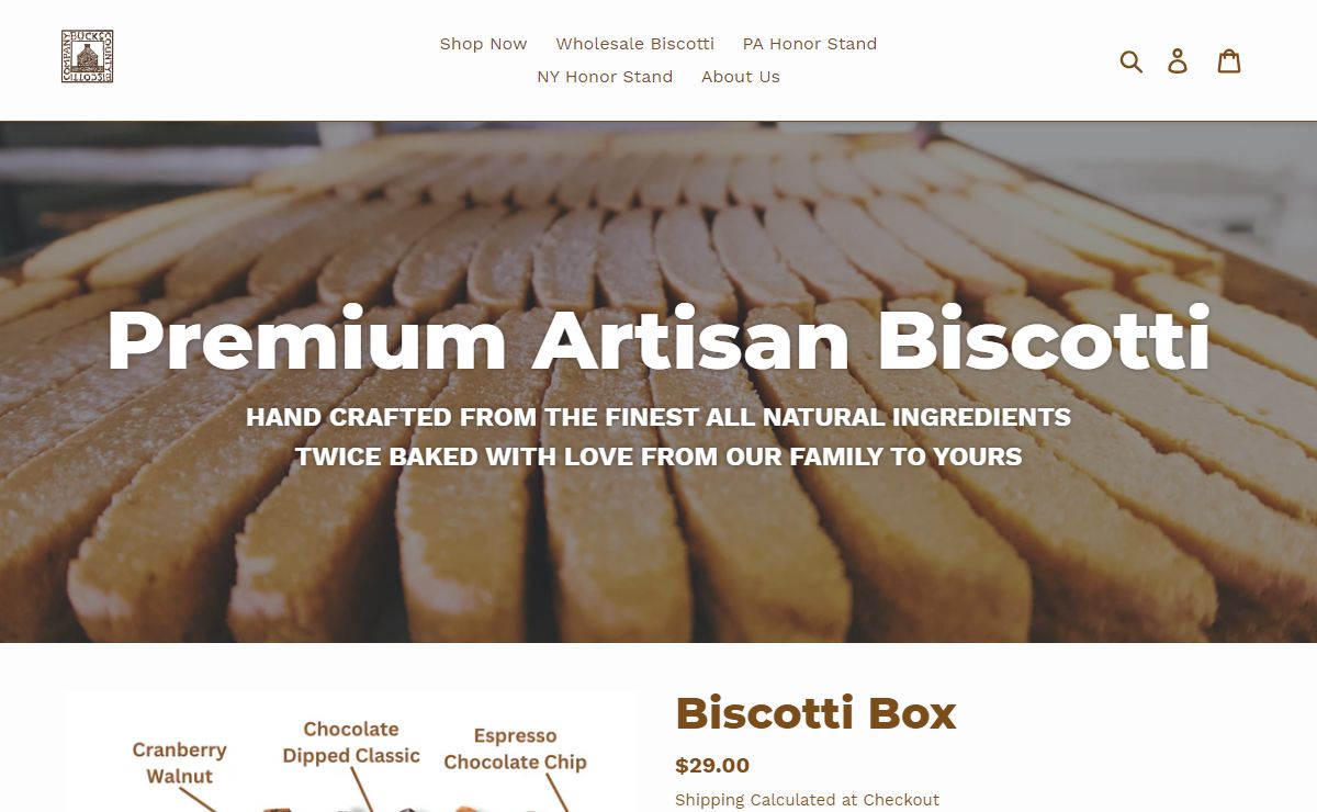Premium Artisan Italian Biscotti | Bucks County Biscotti