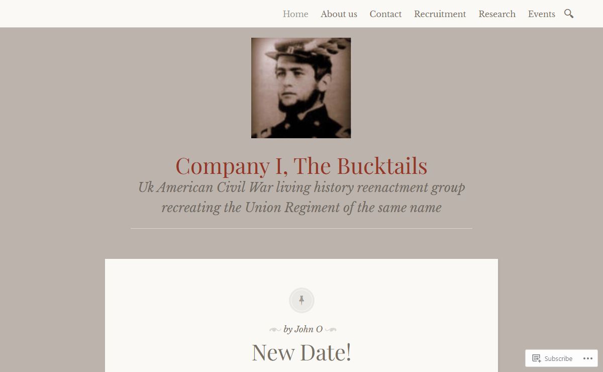 Company I, The Bucktails – Uk American Civil War living history reenactment group recreating the Union Regiment of the same name