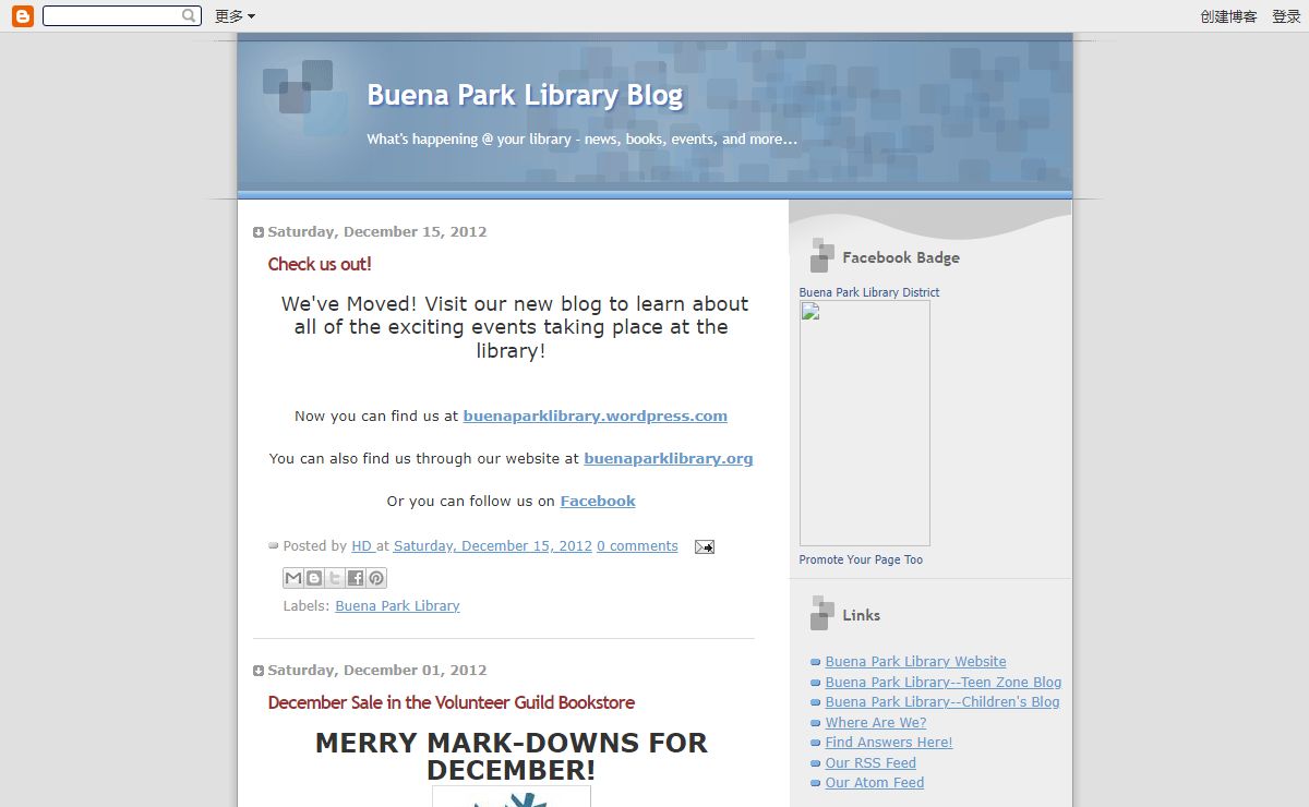 Buena Park Library Blog