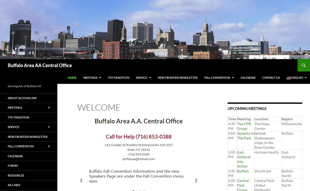 Buffalo Area AA Central Office | Serving AA of Buffalo NY