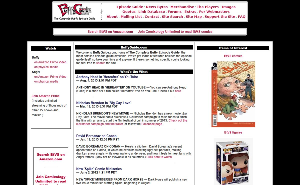 Home - BuffyGuide.com