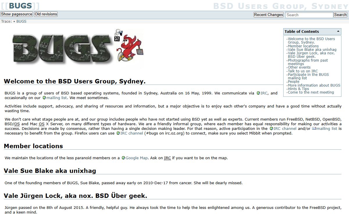 BUGS [BSD Users Group, Sydney]