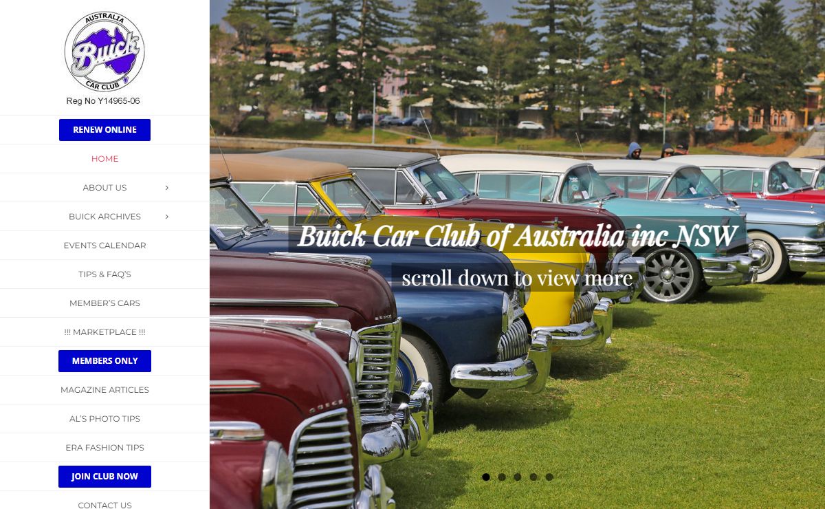 Buick Car Club of Australia Inc. in NSW – This web site is a non-commercial, official publication of The Buick Car Club of Australia Inc. in N.S.W.