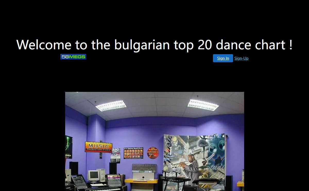 Welcome to the bulgarian top 20 dance chart !
