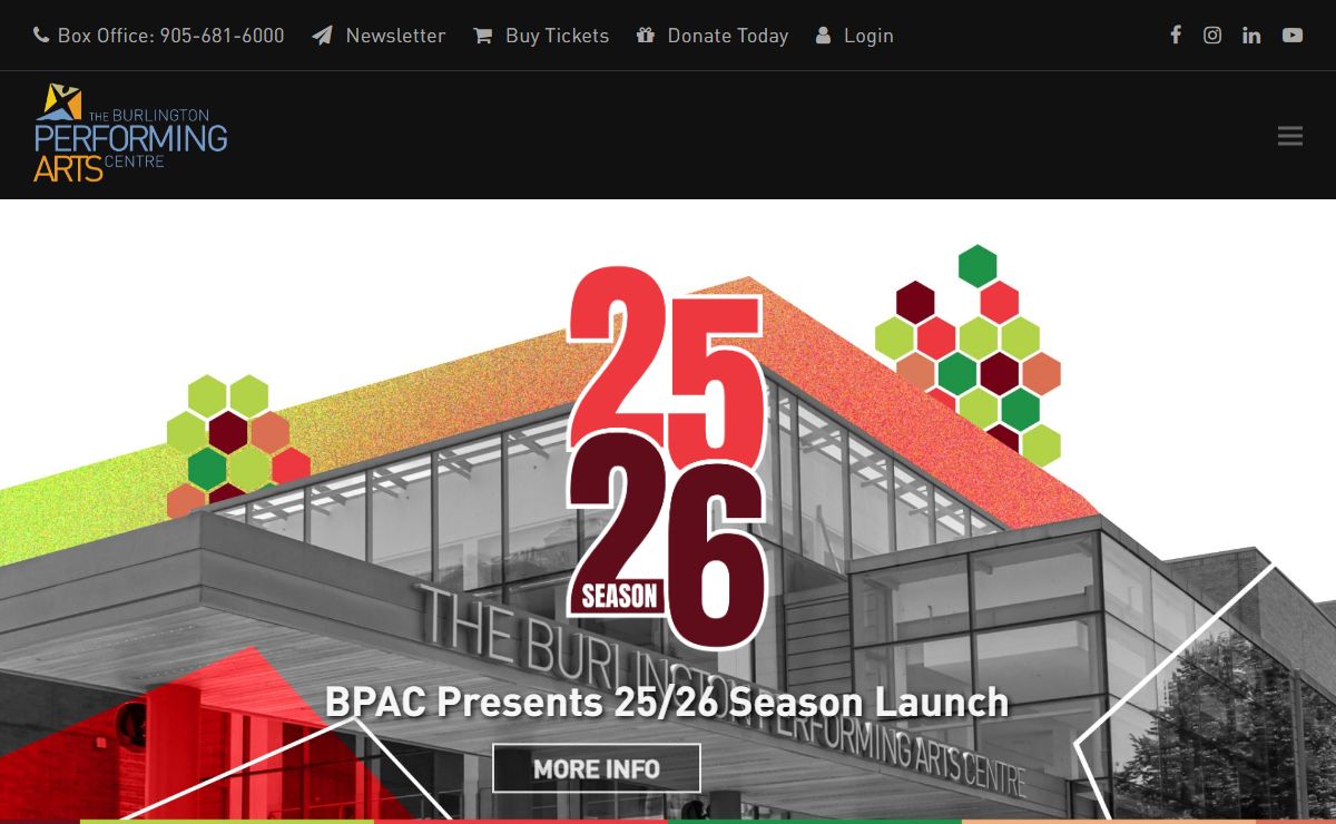 The Burlington Performing Arts Centre – Experiences that Inspire!
