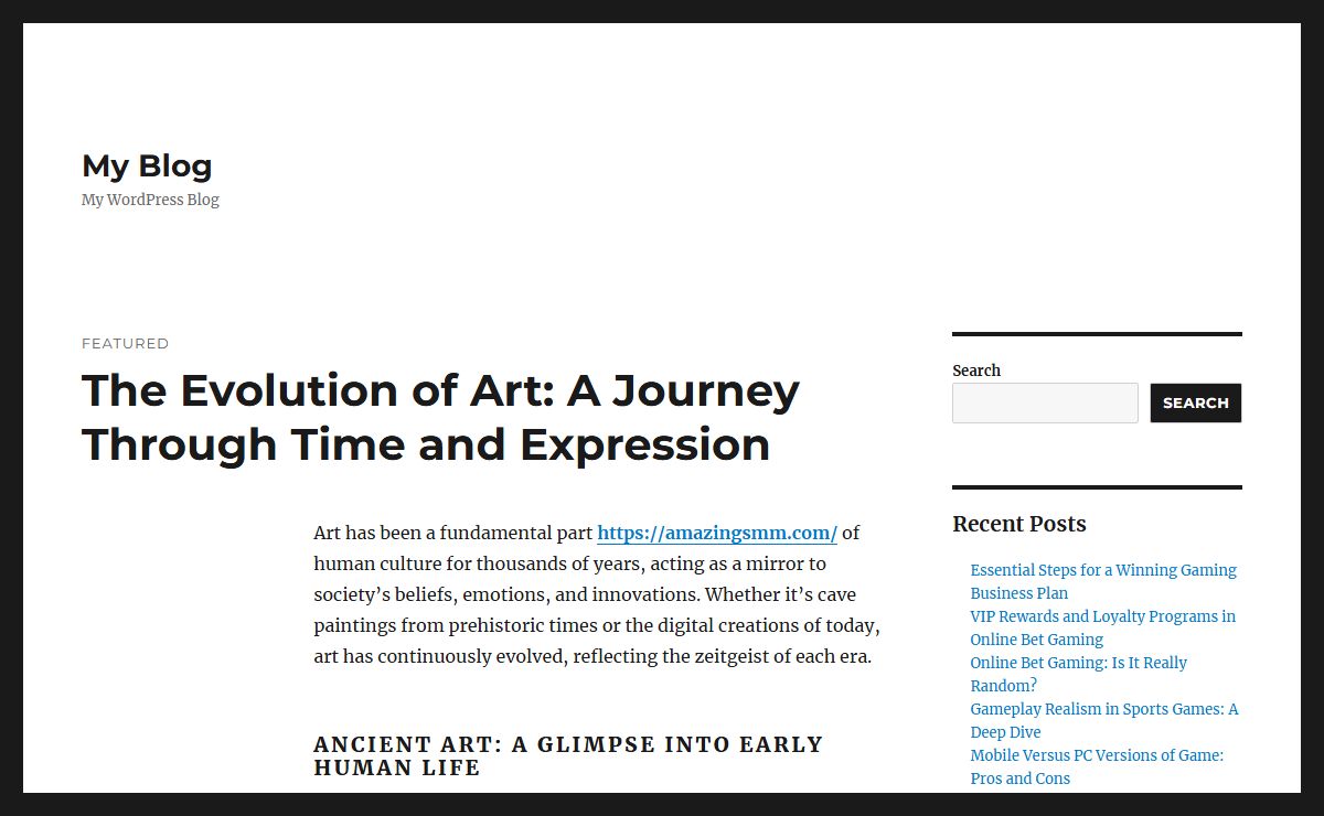 My Blog – My WordPress Blog