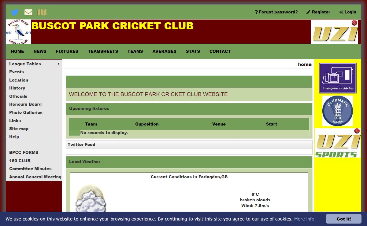 BUSCOT PARK CRICKET CLUB : home