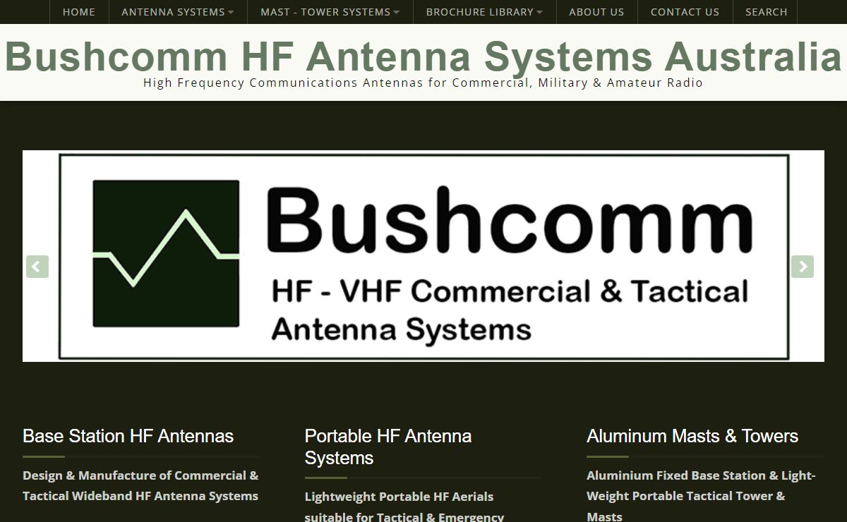 Home - Bushcomm HF Antenna & Aerial Systems Australia