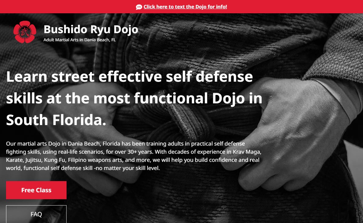 Bushido Ryu Dojo | Adult Martial Arts in Dania Beach, FL