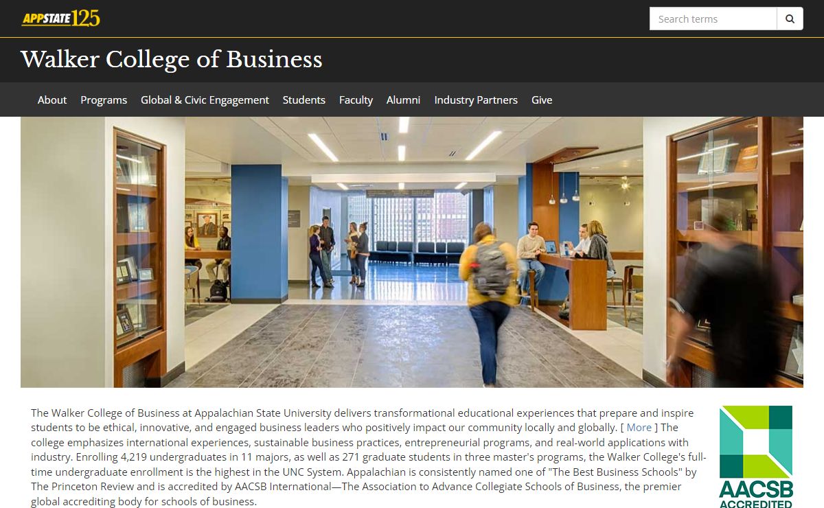Walker College of Business | Appalachian State University