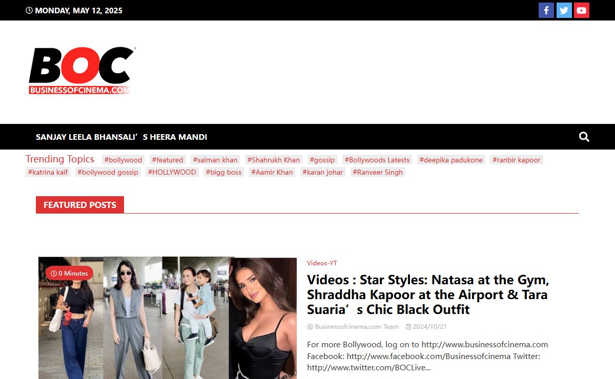 Business Of Cinema - Authentic News And Information since 2005