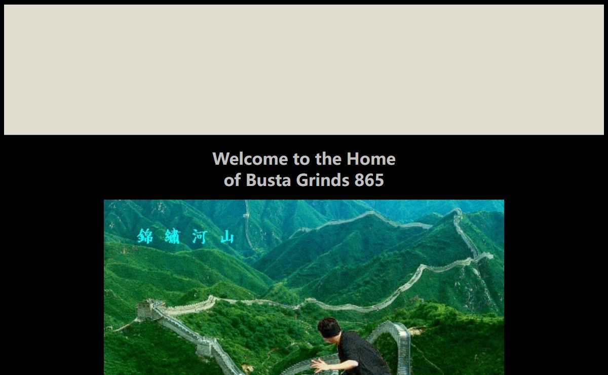 Busta Grinds 865's Web