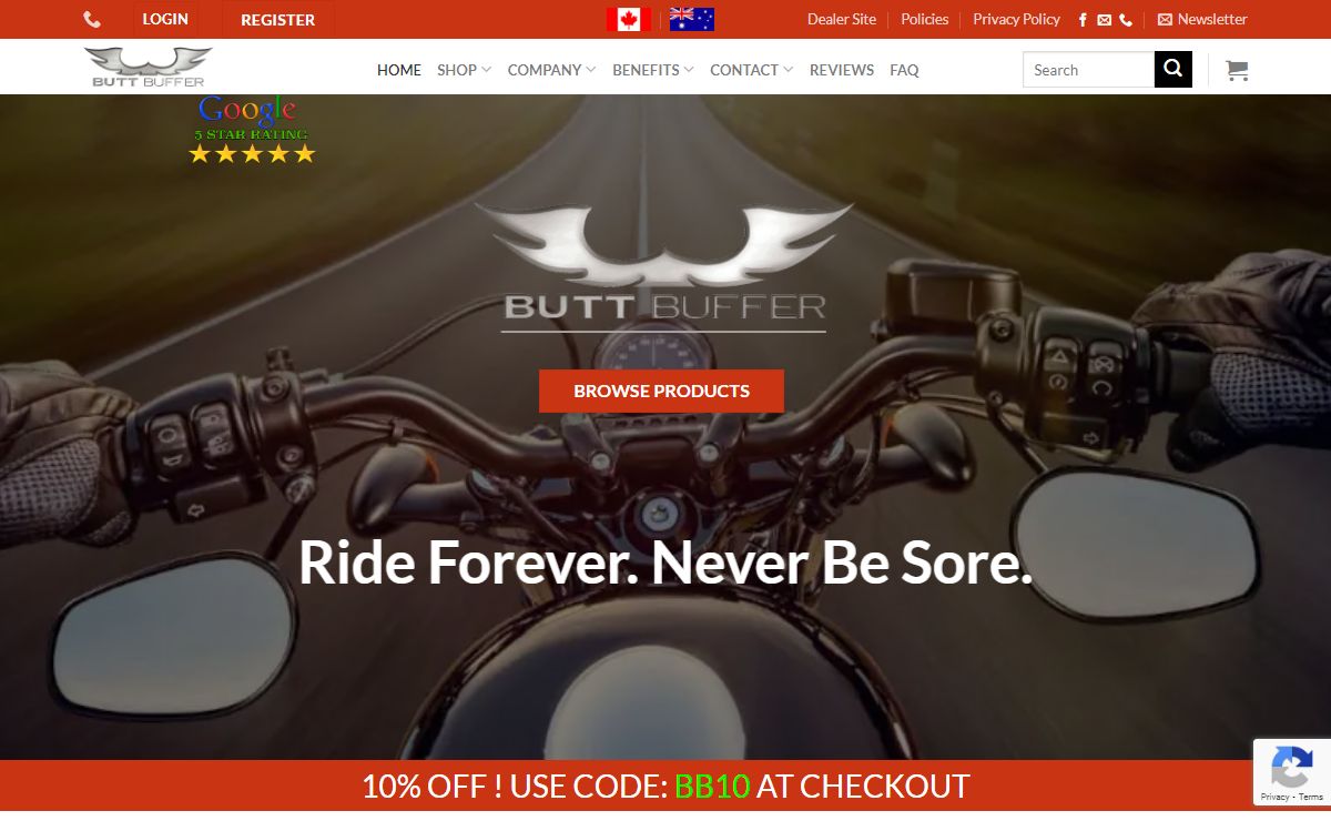 Motorcycle Seat Cushions and Gel Seat Padding | Butt Buffer