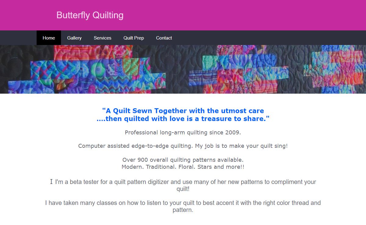 Butterfly Quilting