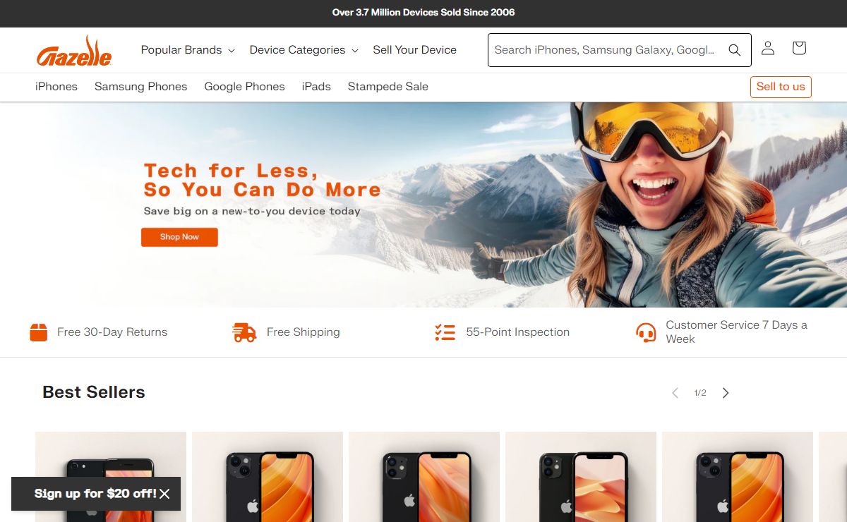Buy Pre-Owned & Used iPhones, Cell Phones & More | Gazelle