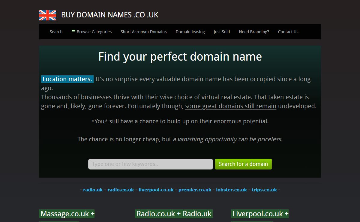 Buy .uk domain names (and other TLDs) | Premium Domain Name Aftermarket | BuyDomainNames.co.uk