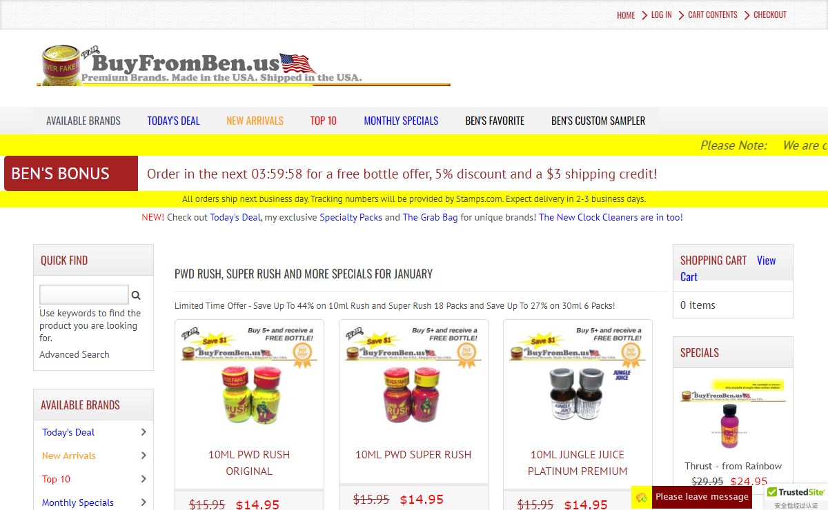 BuyFromBen.us - Buy PWD Rush and Super Rush in the USA.