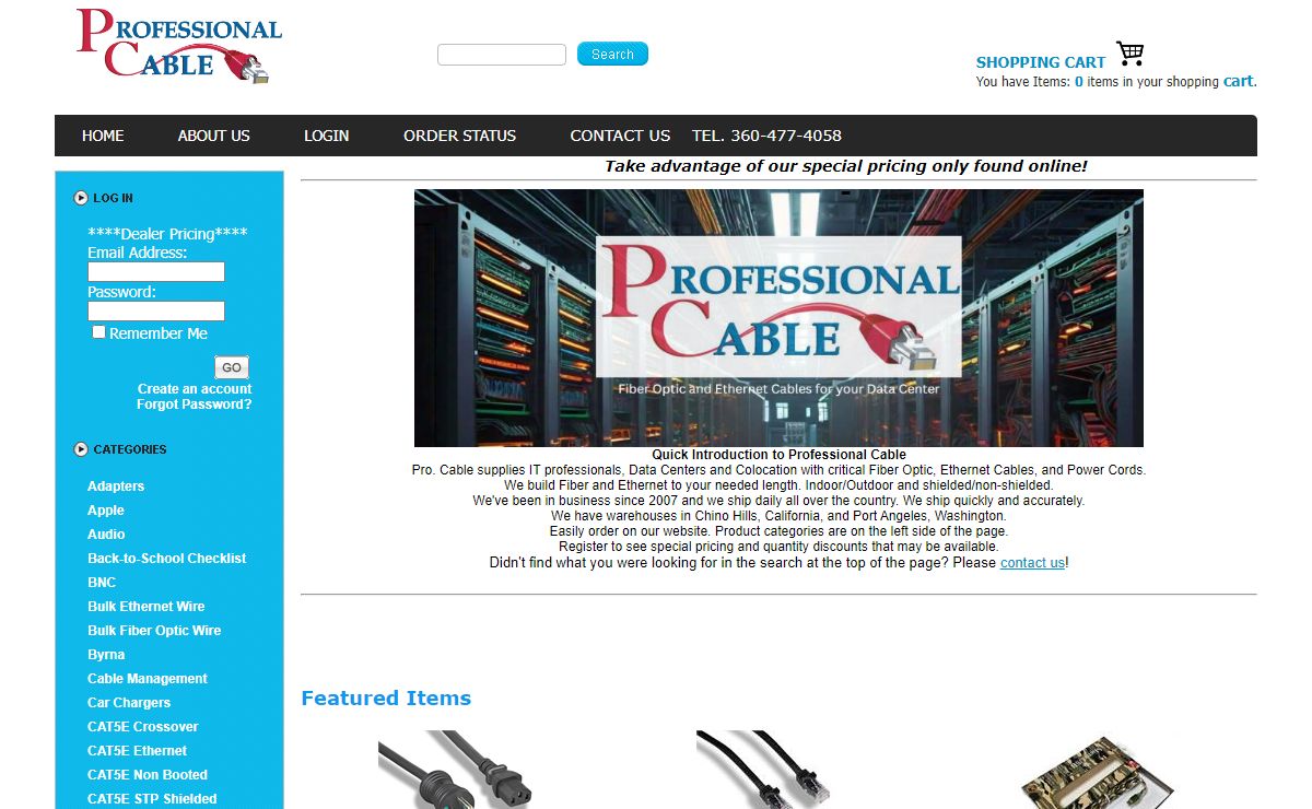 CAT6 Ethernet Cables & Wire | Professional Cable